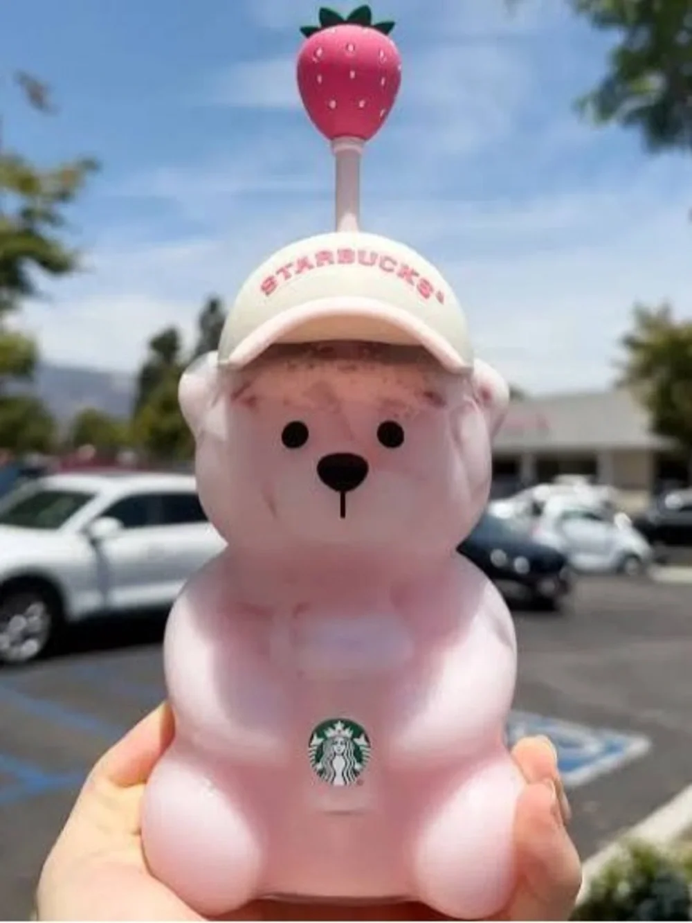 New! Starbucks Pink Bearista Strawberry Topper Summer 2026 Collection